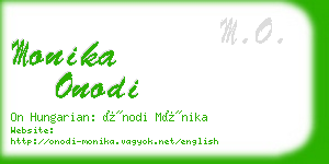 monika onodi business card